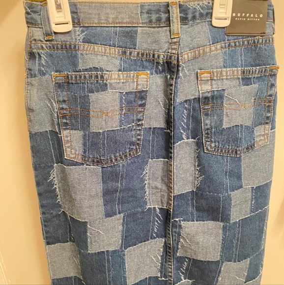 Buffalo by David Bitton Patch Denim Pencil Skirt - Picture 5 of 8